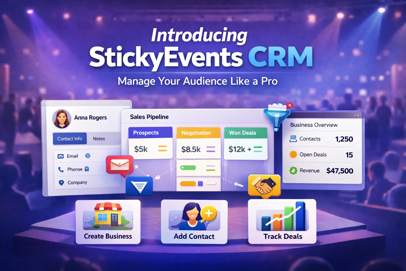 StickyEvents Just Got Better: Meet Your New Built-In CRM