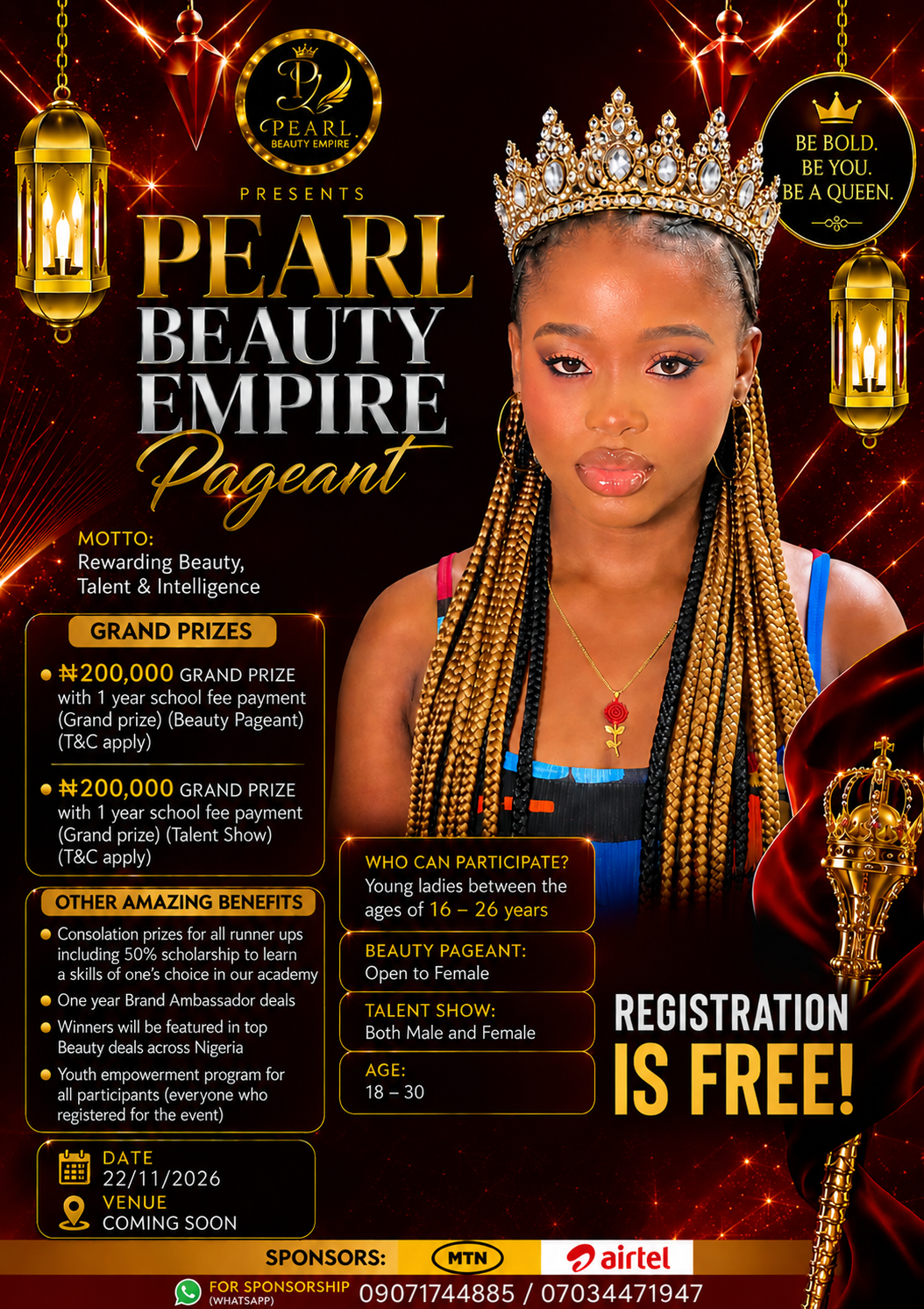 Face of PEARL BEAUTY EMPIRE